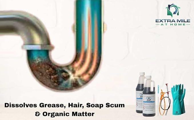 Ultimate Drain Rescue Kit, 2 Pack 32 oz Drain Opener - Image 4