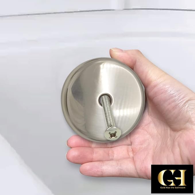 Single Hole Bathtub Drain Overflow Plate - Image 7