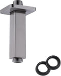4 Inch Shower Arm with Flange, BSTIIU Ceiling Mounted Square Shower Head by BSTIIU