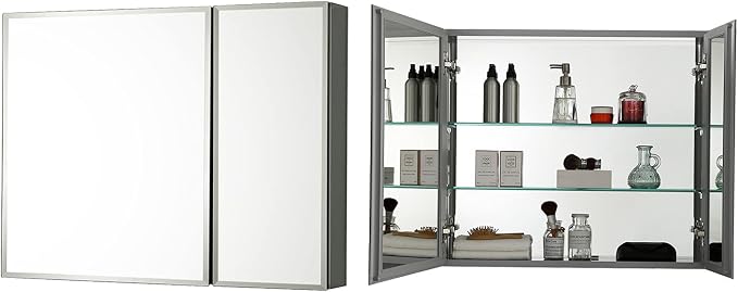 Blossom 30x26 Inch Aluminum Medicine Cabinet - Image 3
