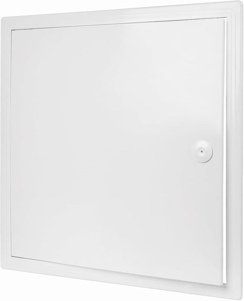 17.5" x 17.5" White Plastic Access Panel. Service Shaft Door Panel. Plumbing by Unknown