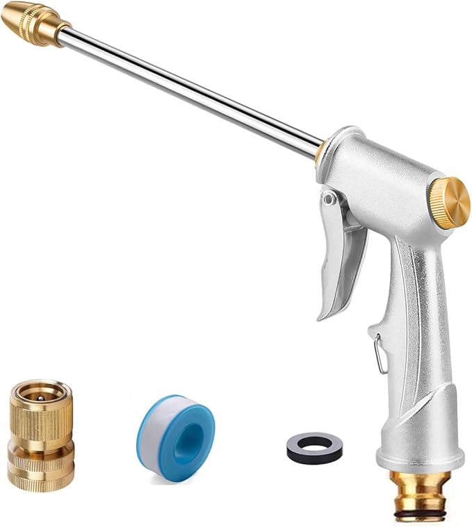 Garden Hose Nozzle, High Pressure Water Hose Nozzle Sprayer Head, fits 3/4” - Image 7