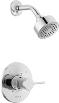 Delta Modern 14 Series Shower Faucet Set, Chrome Shower Head and Handle Set by DeltaFaucet