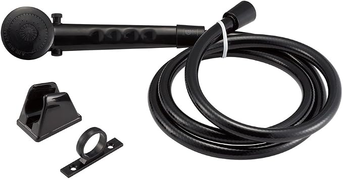 Dura Faucet DF-SA130-BK RV Economical Shower Head and 60-inch Hose Kit by Dura+Faucet