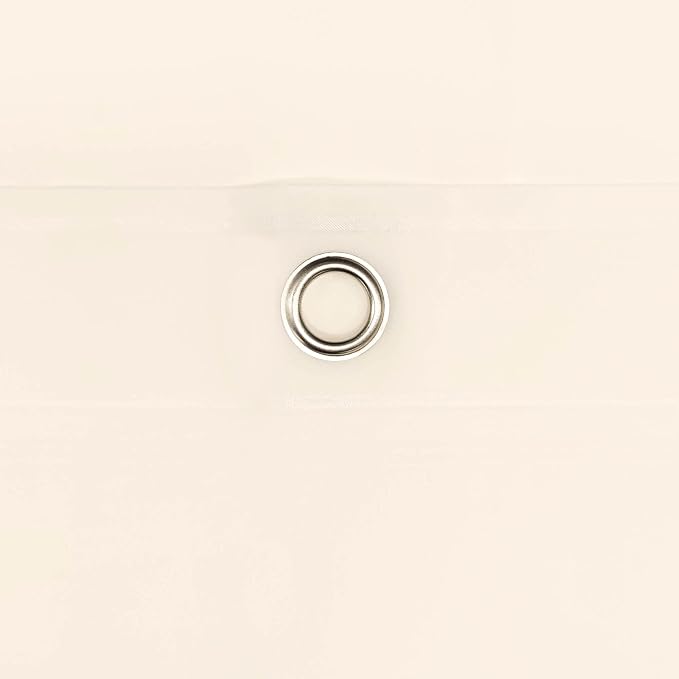 Barossa Design 54W x 78H Stall Shower Curtain Liner Beige - Image 4