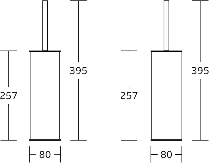 Toilet Brush and Holder Set Brushed Nickel Stainless Steel, 304 Heavy Duty - Image 6