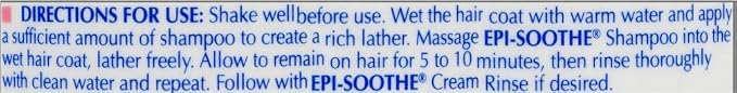 Virbac Epi-Soothe Pet Shampoo For Dogs, Cats & Horses - Image 4