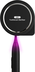 UV Toothbrush Sanitizer Holder, Toothbrush Sanitizer and Holder Cover Caps by SugarSwan