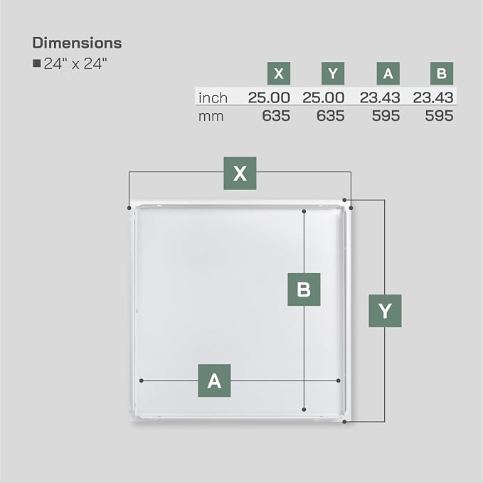 Vent Systems 24'' x 24'' Inch White Metal Access Panel - Image 6