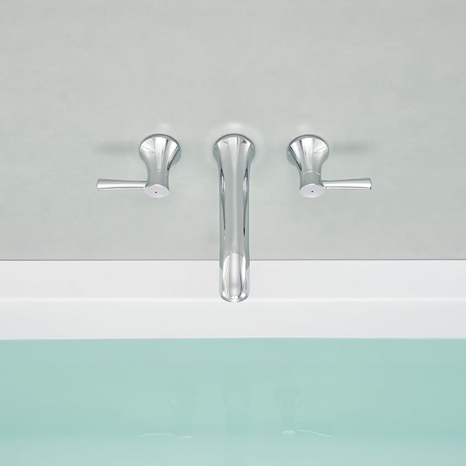 Wall Mount Tub Filler Brass Tub Faucet Chrome Bathroom Bathtub Faucets - Image 5