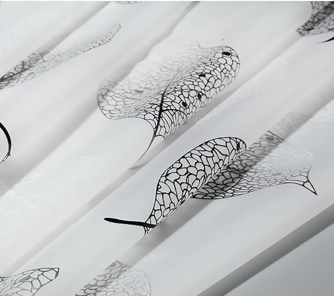 Shower Curtain Liner for Clawfoot Tub 180x70Inch Leaf Clear Heavy Duty - Image 2