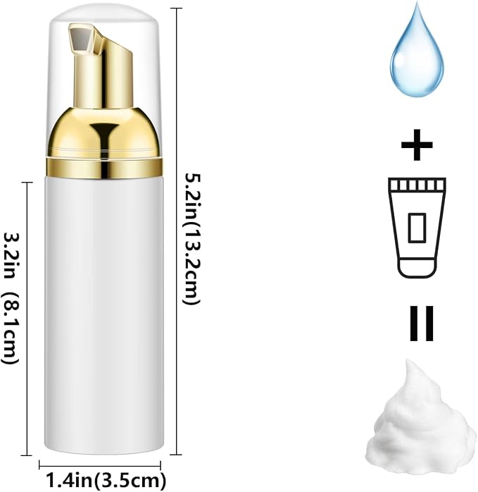 2 Oz Empty Foam Pump Bottle Travel Foaming Soap Dispenser - Image 6