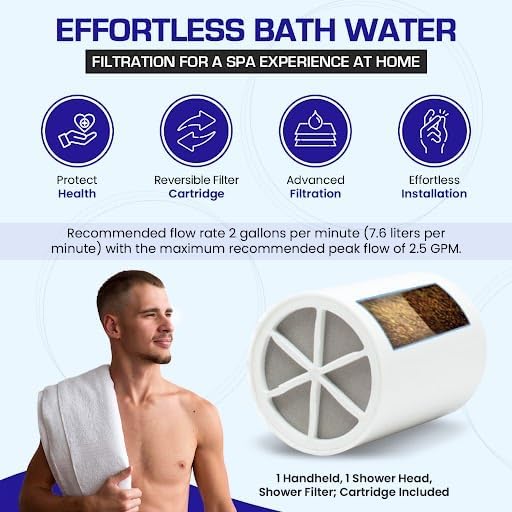 Crystal Quest Luxury Shower Power Handheld & Shower Head Combo Filtration - Image 6