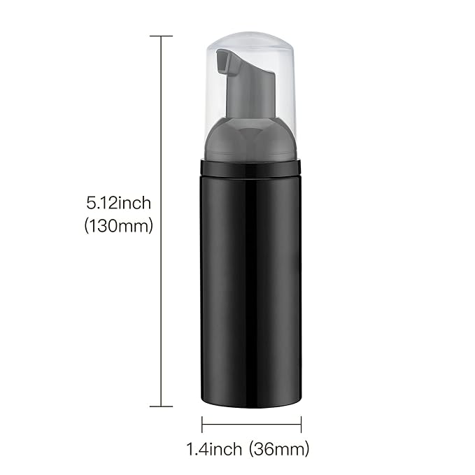 Tekson Soap Foam Bottle, Empty Travel Foaming Lash Shampoo - Image 5