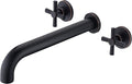 SUMERAIN Wall Mount Tub Filler Oil Rubbed Bronze High Flow Bathtub Faucet Long by SUMERAINFAUCETS