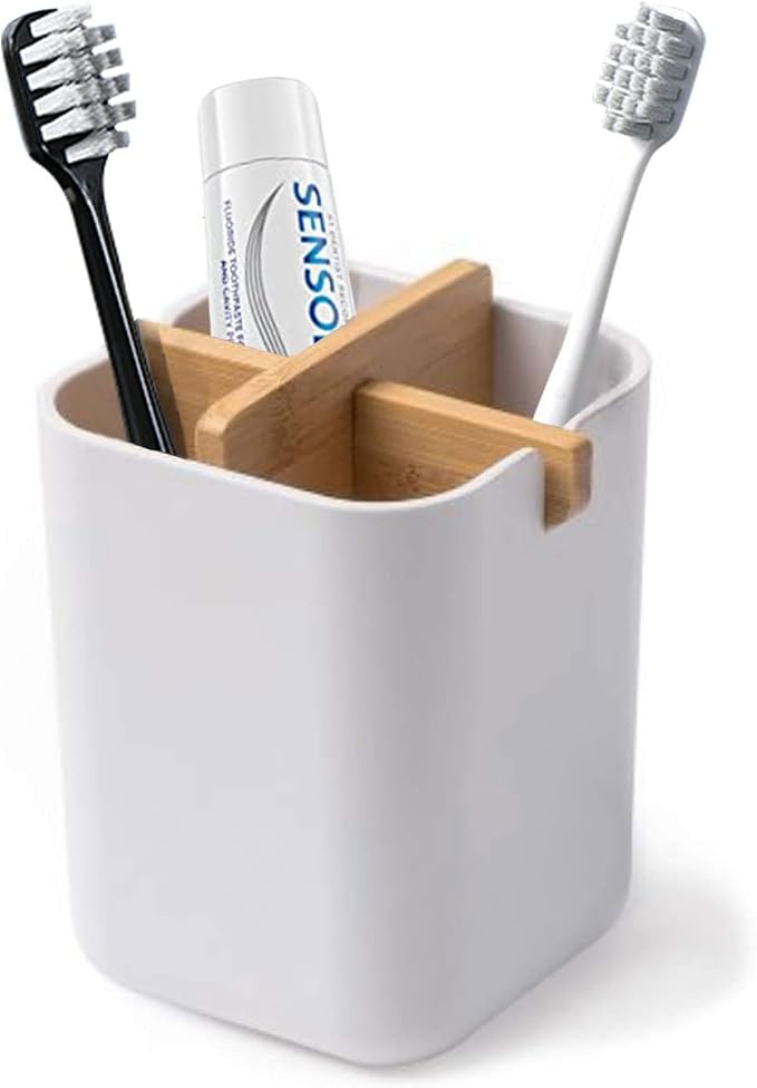 Aoheuo Bamboo-Toothbrush Holders-Multifunctional-Electric Toothbrush-Storage by Aoheuo