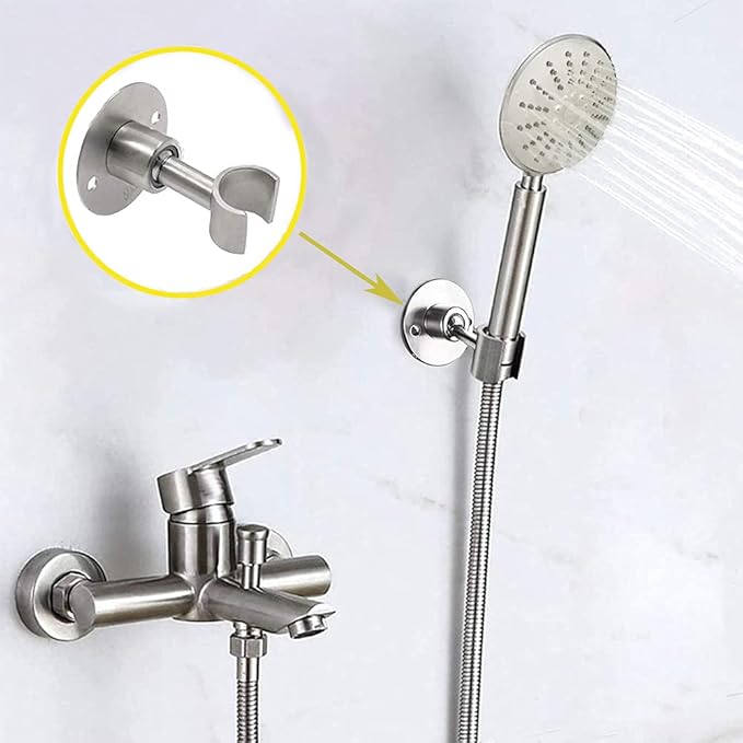 Shower Head Holder Wall Mount, Stainless Steel Handheld Shower Head Holder - Image 7