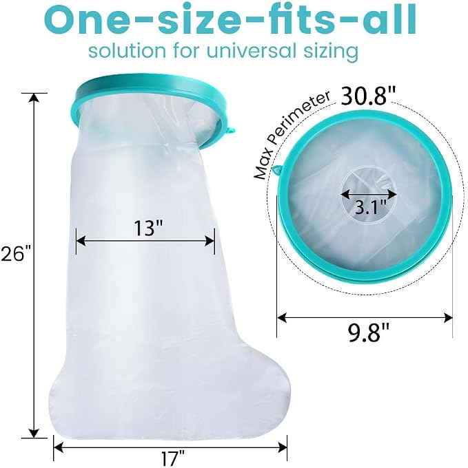Cast Covers for Shower Leg, Waterproof Cast Cover for Showering, Cast Protector - Image 3