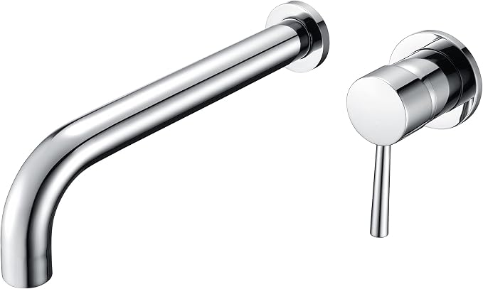 SUMERAIN Tub Filler Wall Mount Bathtub Faucet Extra Long Spout, Single Handle by SUMERAINFAUCETS