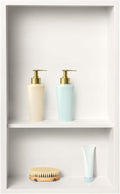 Shower Niche, 12 * 18 Stainless Steel Elegant Bathroom Niche, No Tile Needed by Elefloom