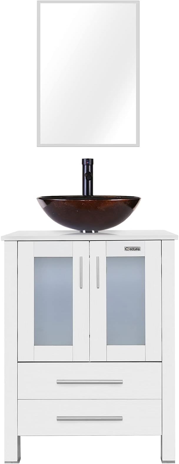 eclife 24" Modern Bathroom Vanity Sink Combo Freestanding Cabinet by eclife