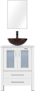 eclife 24" Modern Bathroom Vanity Sink Combo Freestanding Cabinet by eclife