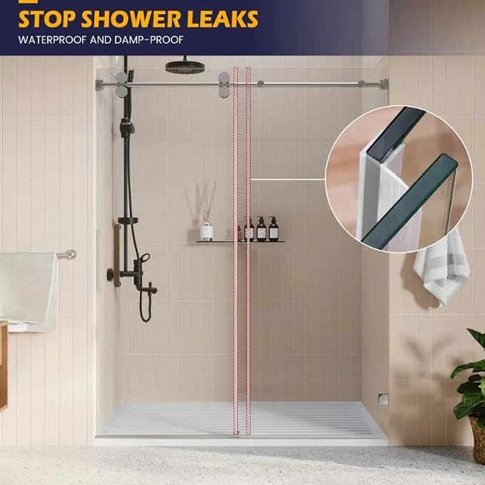 Shower Glass Door Side Seal, to Stop Water Leakage - Image 7