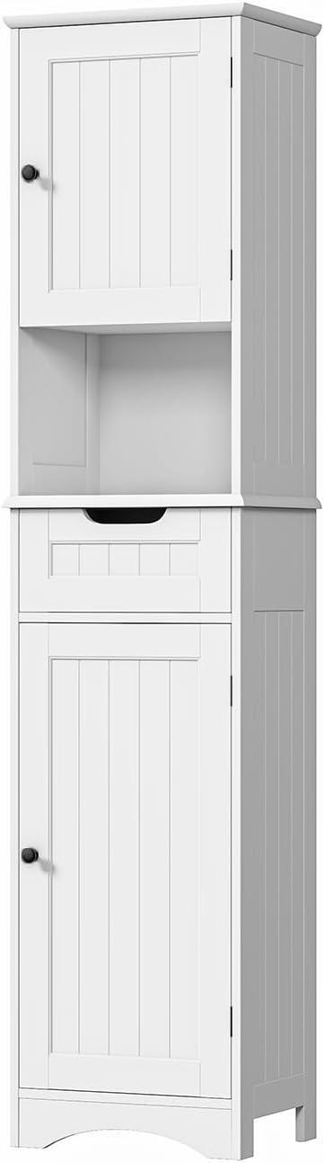 Bealife 67" H Tall Bathroom Storage Cabinet, Tall and Narrow Linen Storage - Image 9