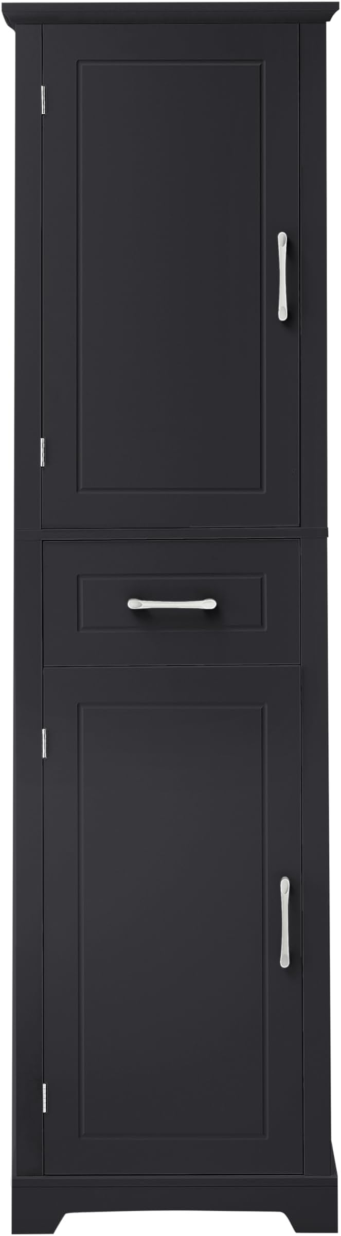 Slim Bathroom Storage Cabinet, Wood Tall Narrow White Bathroom Storage Cabinet - Image 8