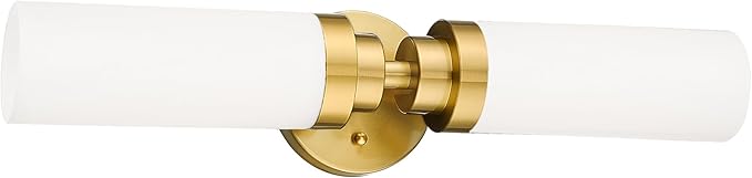 Emak Modern 22 Inch Bathroom Light Fixtures Over Mirror, Brushed Gold Vanity by EmakLighting