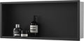 Stainless Steel Shower Niche 30" X 12" Matte Black No Tile Needed Horizontal by Bernkot