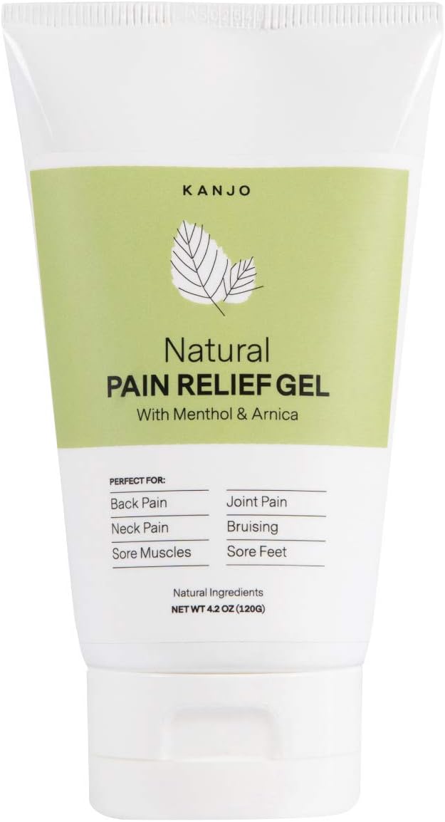 Kanjo Natural Pain Relief Gel | Fast Acting & Cooling Relief Gel w/Menthol & by Kanjo