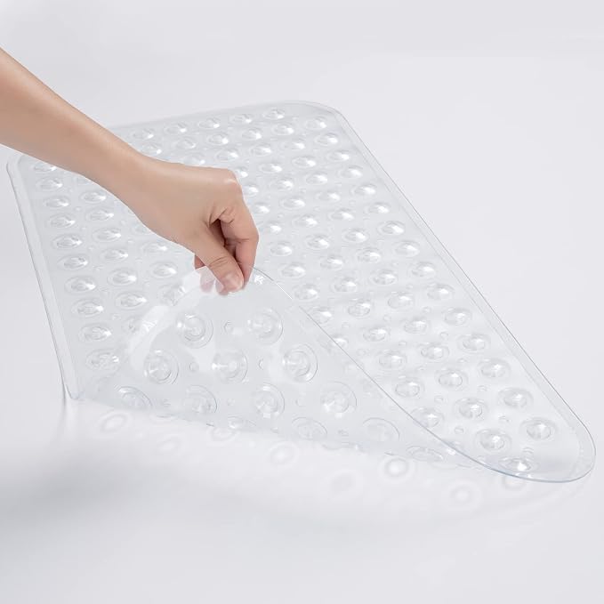 AmazerBath Bath Tub Mat, Medium Size 27.6 x 15 Inches Non-Slip Shower Mats - Image 3