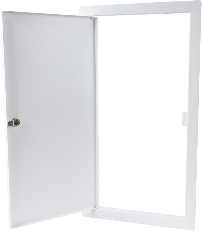 10" x 20" Lockable White Metal Access Panel. Service Shaft Door Panel - Image 6