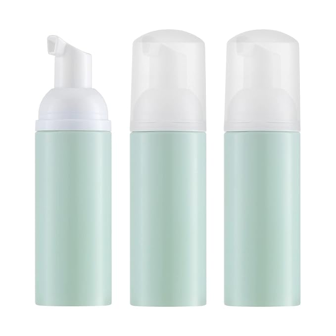 Tekson 3 PCS Soap Foam Bottle, Empty Travel Foaming Lash Shampoo by Tekson