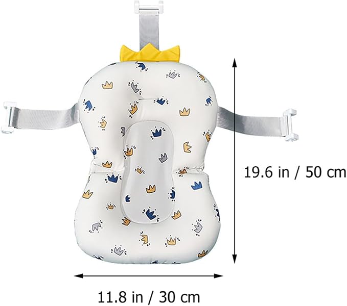 Toyvian Baby Bath Cushion Non-Slip Floating Mat Toddler Bathtub Seat Support - Image 4