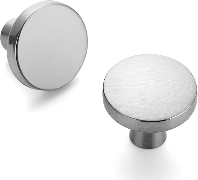 Ravinte 30 Pack Drawer Pulls 1-1/4 Inch Kitchen Cabinet Knobs Brushed Nickel - Image 9
