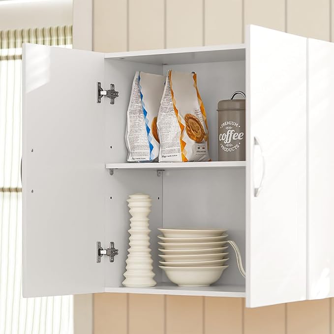SoBuy Kitchen Wall Cabinet for Laundry Room, Medicine Cabinet for Bathroom - Image 6
