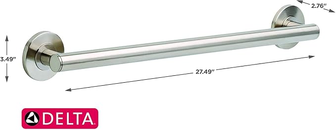 DELTA FAUCET 41824-SS Contemporary Grab Bar - Image 3