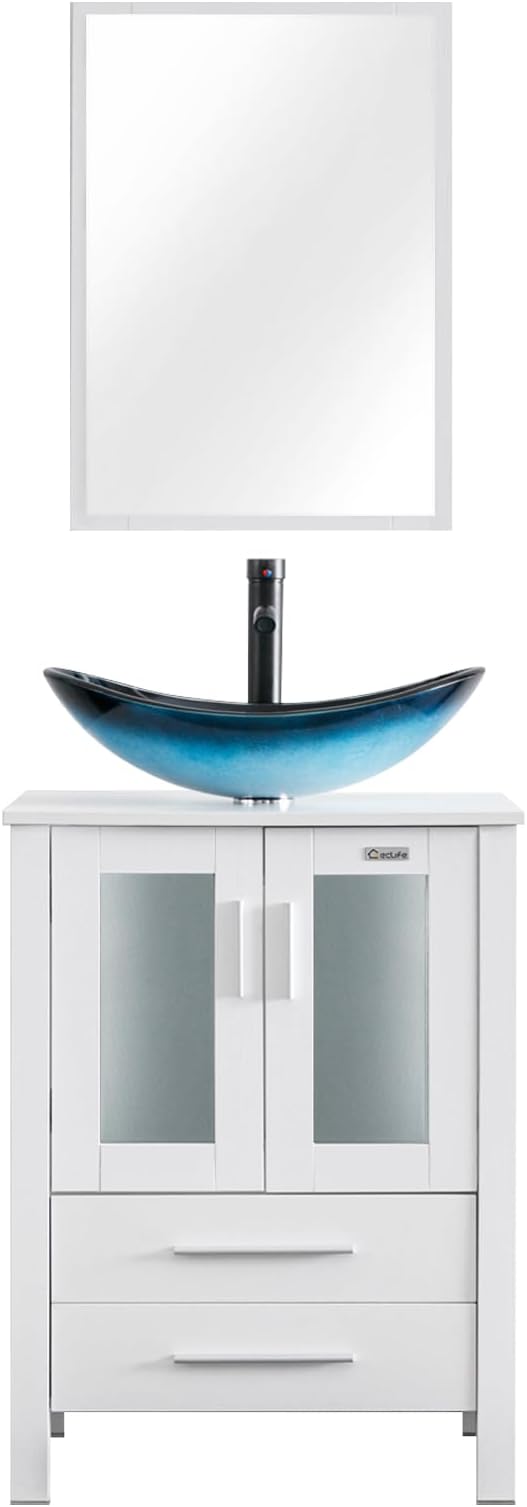 eclife 24" Modern Bathroom Vanity Sink Combo Freestanding Cabinet by eclife