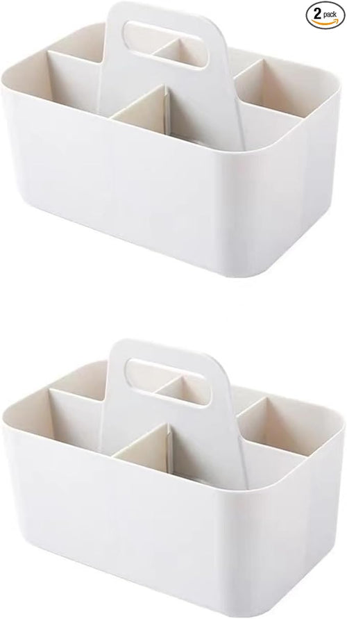 Feadily (2 Pack Plastic Shower Caddy Portable, Portable Basket by Feadily