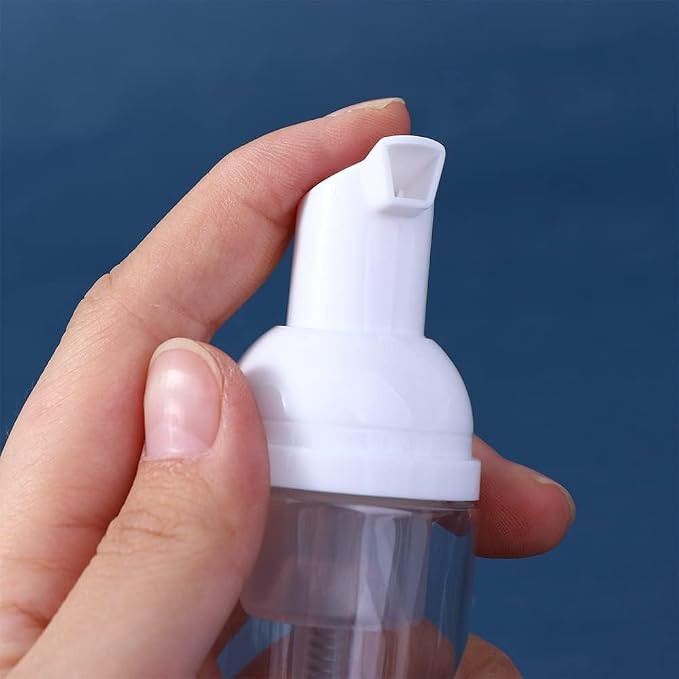 Clear Plastic Foam Pump Bottle Set, 30/40/50/60ml Portable Travel Mini Cosmetic - Image 7