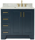 ARIEL Taylor 37 Inch Midnight Blue Bathroom Vanity by Ariel