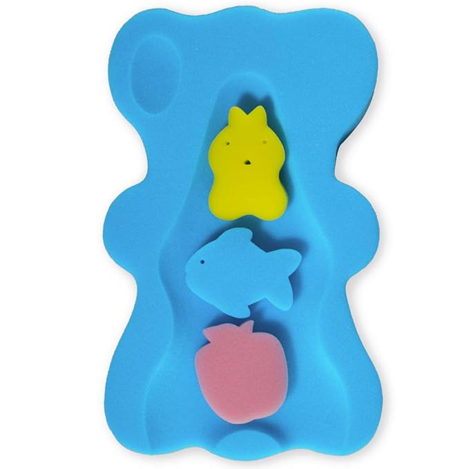 Soft Infant Bath Sponge Skid Proof Baby Bath Mat Newborn Odor Free by FIABC