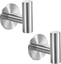 Vuzvuv Adhesive Brushed Nickel SUS304 Stainless Steel Towel Hooks – Heavy Duty by Vuzvuv