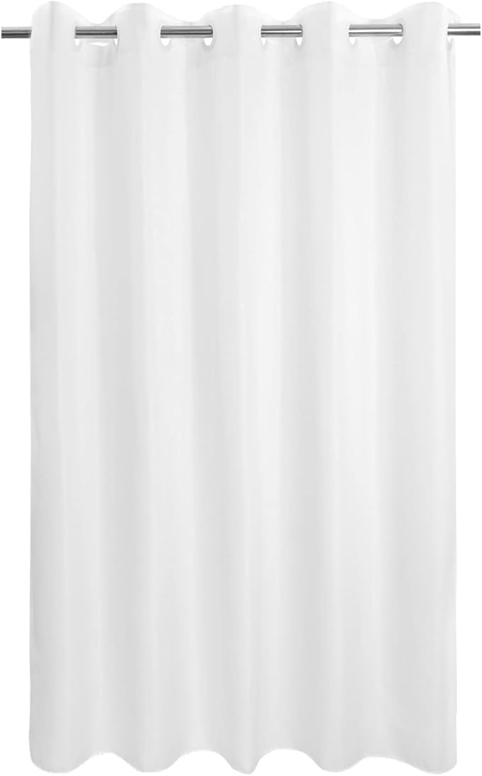 River Dream No Hook Long Shower Curtain or Liner Soft Microfiber by RiverDream