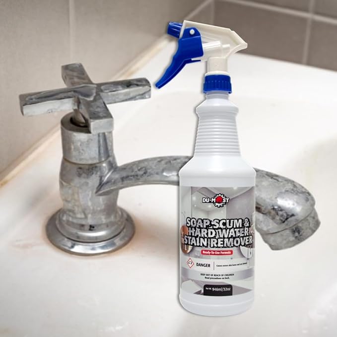 DU-MOST Soap Scum & Hard Water Stain Remover, High Foaming Acid Cleaner Removes - Image 4