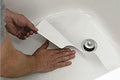 Safe Way Traction 16" X 40" White Adhesive Vinyl Anti Slip Non Skid Safety Bath by SafeWayTraction