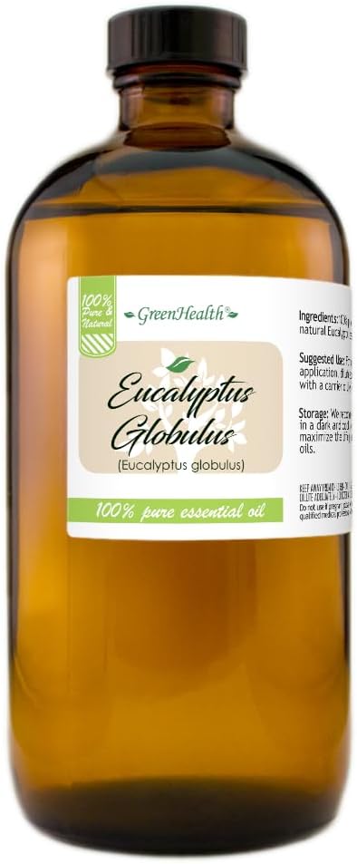 GreenHealth Eucalyptus Essential Oil – 16 fl oz – 100% Pure & Natural – Bulk - Image 2