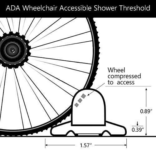Duzzy 39 Inch Collapsible Shower Threshold Water Dam, Suitable - Image 2